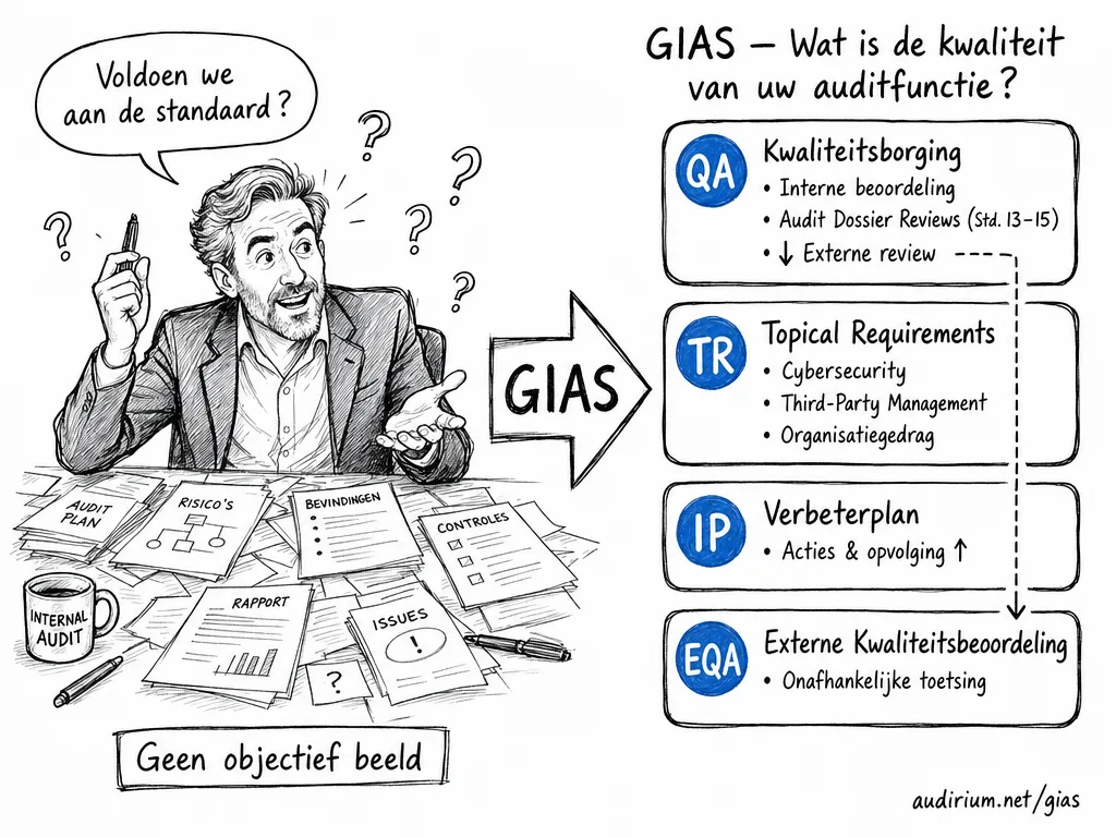 GIAS QAIP-cyclus, van chaos naar een gestructureerd kwaliteitsassuranceprogramma